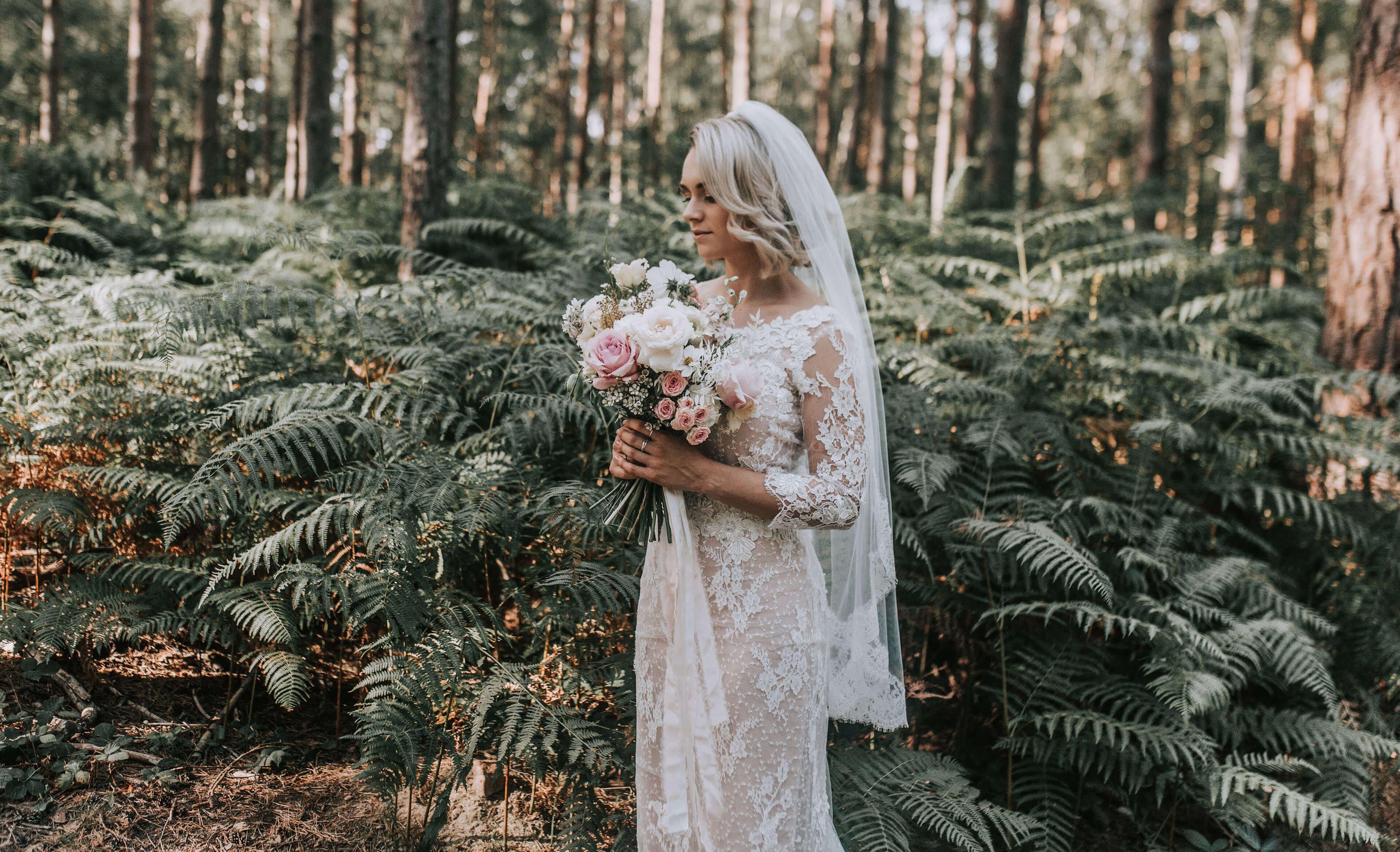 Ami Elisah creating a wedding dress